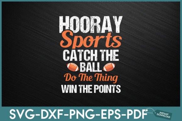 Graphics & Crafts: HOORAY Sports Funny Football, Baseball