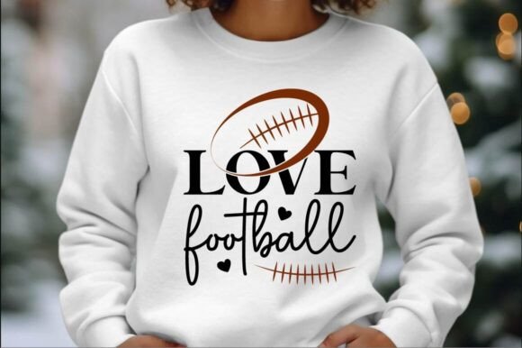 Love Football SVG Design for Crafts & Graphics Branding