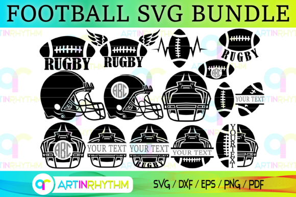 Rugby and Football Svg Bundle for Polished Blog Graphics and Crafts