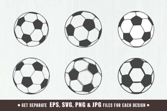 Soccer Ball Silhouettes, Football Svg: A Designer's Review
